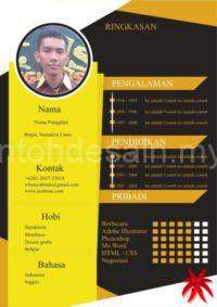 contoh desain cv oren