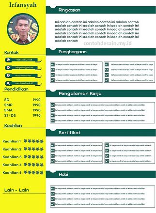 gambar contoh cv