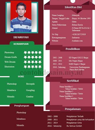 Contoh Daftar Riwayat Hidup Yg Baik dan Benar