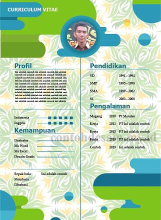 contoh cv pekerja