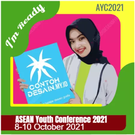 Re - Desain Twibbon ASEAN Youth Coference 2021