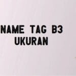 Name Tag B3 Ukuran