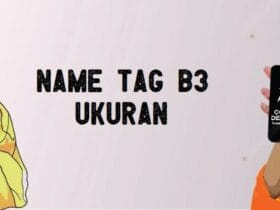 Name Tag B3 Ukuran