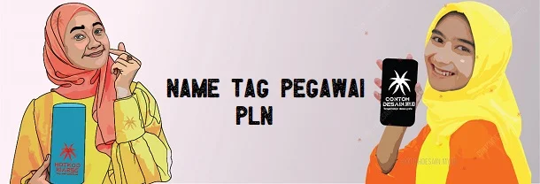 Name Tag Pegawai PLN