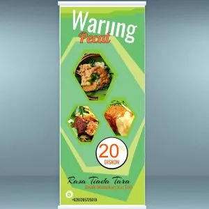 Roll Banner Makanan yang Menarik